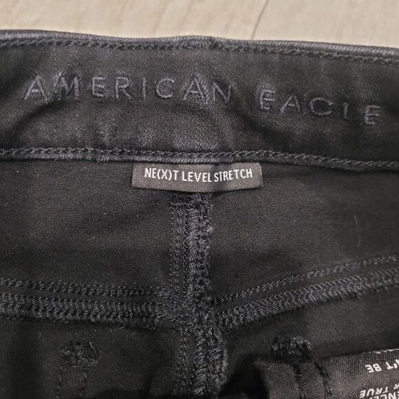 American Eagle Women's Jeans Sz 0 Short High Rise Stretch Jegging Lot of 2 Y2K - Picture 2 of 10